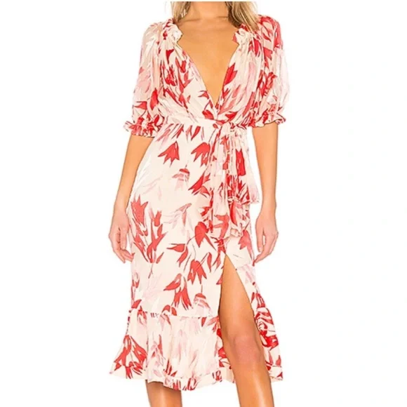 red new year dress Red Shimmer Knot Dress Dazzle Boldly for Christmas New Year Party Eve XS